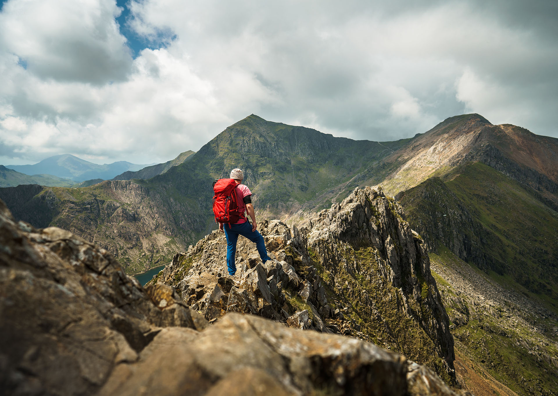 Grade 1 scramble Crib Goch at Snowden