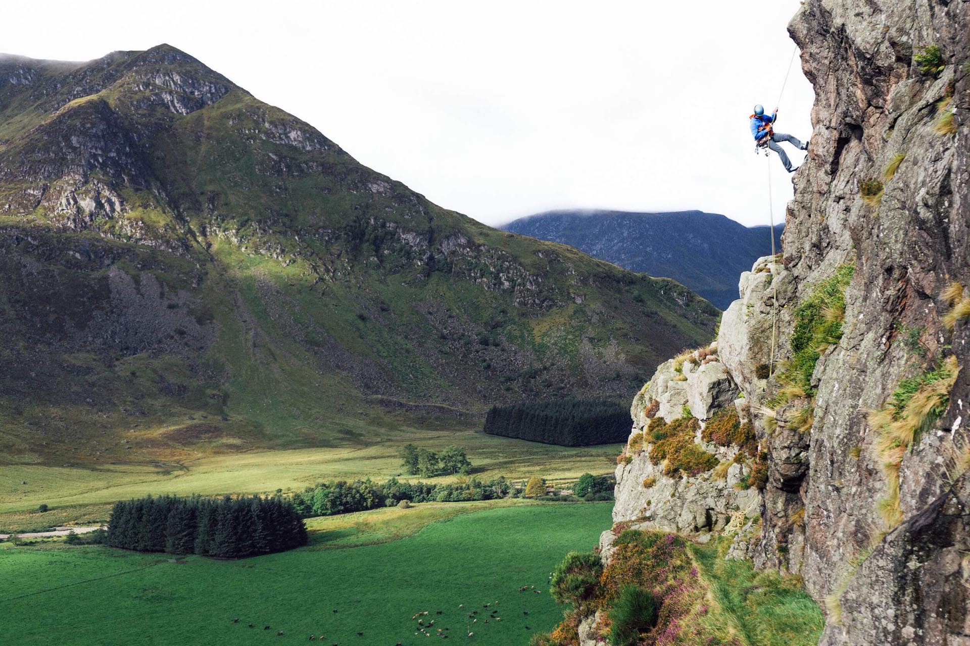 Climbing in Glen Cova Caingorms
