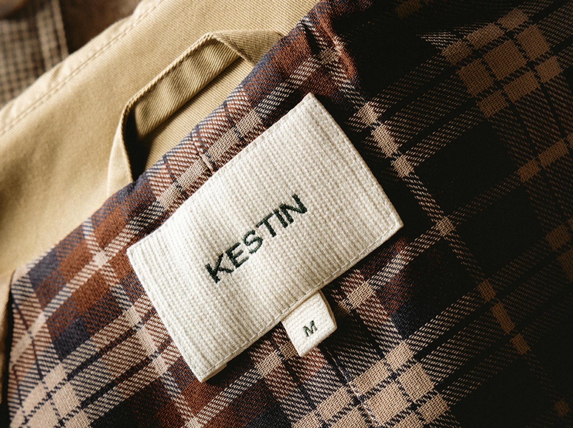 Close up image of Kestin label on Morningside Mac